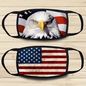 American Eagle, Flag Face Mask, Cotton, 2